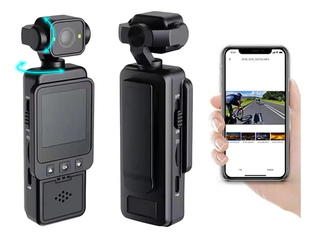 Cámara Deportiva DV01 1080p con WiFi y Estabilización – Color Negro